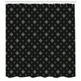 thumbnail image 3 of Ambesonne Black and White Shower Curtain, Diamond Shapes Art, 69"Wx75"L, Black and White, 3 of 3