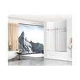 thumbnail image 2 of Elegant Kitchen & Bath TD111-6060BNK Tempered Glass & Metal Tub Door, Brushed Nickel, 2 of 8
