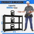 thumbnail image 5 of NYBOPAVIS 47.2" Heavy Duty Shelving with Adjustable Rack, 3-Tier Fish Tank Stand Rack Shelf for Home Office,47.2" W x 18"D x 39" H, 5 of 13
