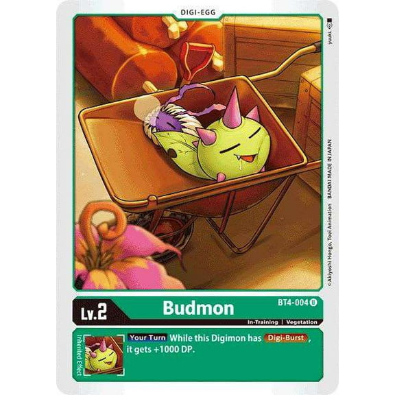 Digimon Great Legend Uncommon Budmon BT4-004