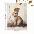 thumbnail image 3 of Qisvanset 12x16 Inch Antique Rabbit Sketch Canvas Wall Art, Woodland Vintage Animal Nursery Home Wall Decor, 3 of 8
