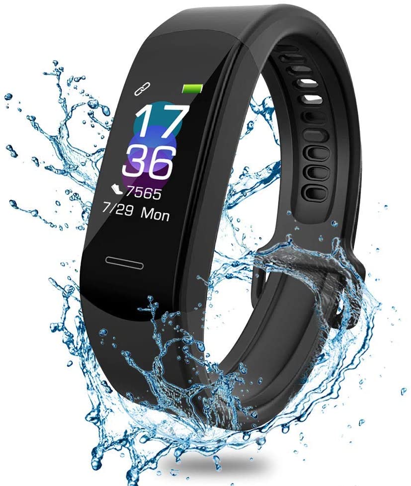 Fitness Tracker AISIRER Color Screen Waterproof Pedometer Bluetooth