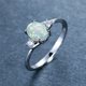 thumbnail image 5 of Luxurious White Opal Engagement Ring - Classic Oval Crystal Wedding Band for Women, 5 of 5