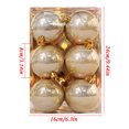 thumbnail image 3 of Fek888 Christmas Balls Ornaments Large Clear 1 Box Of 12pcs Christmas Ball Set Christmas Tree Window Display Shopping Mall Decoration Pendant 8cm, 3 of 5