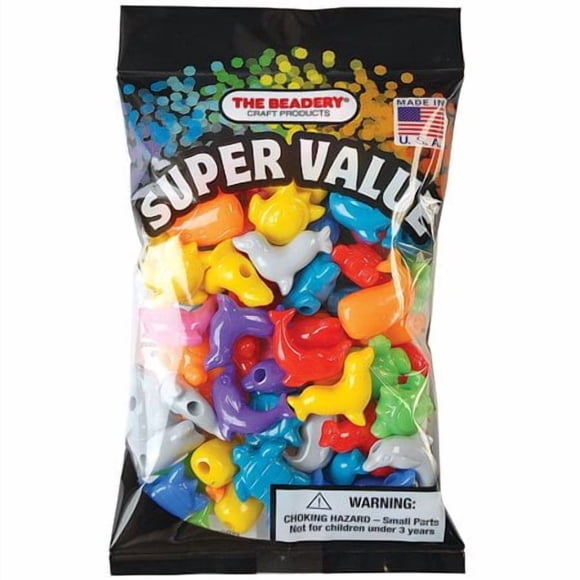 The Beadery 4-Ounce Bag of Marelife Beads Circus Multi Colors Small