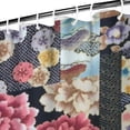 thumbnail image 3 of Pioneer Flower Floral Print Pattern Shower Curtain 72"x72" ,Bathroom Decorative Shower Curtains Set with 12 Hooks,Modern Waterproof Washable Shower Curtain, 3 of 6