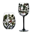 thumbnail image 6 of Crystal Glass Painted Goblet Creative Hand-painted Four Glass Goblet Wine Glasses Drinking Glasses Cocktail Cup, 6 of 9