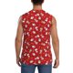 thumbnail image 4 of Fotbe Christmas Santa Cartoon Snowman A Men's Camiseta sin Mangas Estampada para Hombres, Playera Casual para Gimnasio, Entrenamiento, Playa-3X-Large, 4 of 7