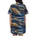 thumbnail image 6 of Fotbe Golden Fantasy Landscape Print Pajama Set for Women 2 Piece Loungewear Short Sleeve Tops and Shorts Set Soft Sleepwear-Large, 6 of 7