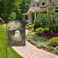 thumbnail image 2 of Yayeee Garden Flag 28" x 40" Double Sided Outdoor Yard Lawn Holiday Decorations, Ghost in Strawberry Fields, 2 of 6