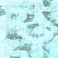thumbnail image 1 of Ahgly Company Indoor Square Abstract Light Blue Modern Area Rugs, 3' Square, 1 of 4