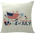 thumbnail image 2 of 4th of July PALIFEUR Pillow Covers, 18 x 18 Inch Indeoendence Day Throw Pillow Covers, Patriots Pillow Cover for Sofa Bedroom Coffice, Decorative Pillow Case, 2 of 2