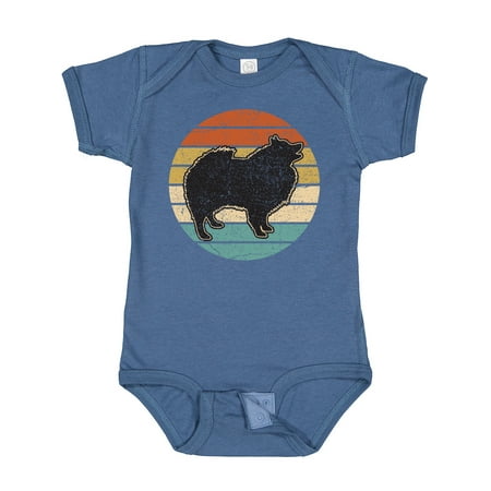 

Inktastic Keeshond Dog Retro Sunset Gift Baby Boy or Baby Girl Bodysuit