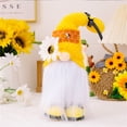 thumbnail image 1 of Spring Decoration Supplies Bee Festival White Flower Hat Rudolph Figurine Standing Faceless Gnome Summer Dwarf, 1 of 5