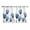 Blue, variant on Black White Tulip Kitchen Curtains 63 Inch Length, Spring Greyscale Leaf Flower Plant Grommet Top Bedroom Living Room Curtains, Light Filtering Cafe Curtain Drapes 2 Panels Set 104''x63''