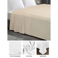 thumbnail image 6 of Botanical Queen Size Flat Sheet, Wrinkleproof & Fadeproof Cooling Flat Bed Sheet Only, Retro Plant Wildflower Green Leaf Ferns Breathable Soft Bedding Top Sheets 90 x 102 Inches, 6 of 8