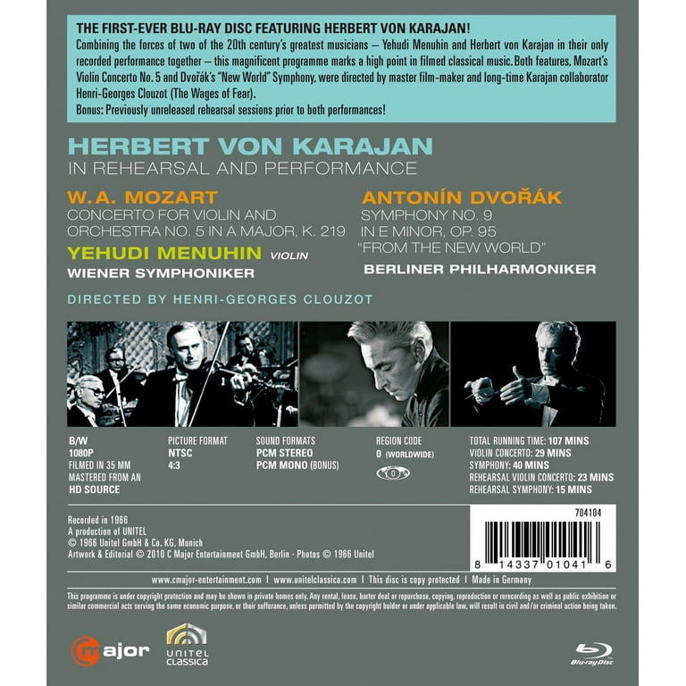 Violin Concerto 5 / Symphony 9 [Blu-ray] 【公式通販】