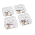 thumbnail image 1 of Plato de Merienda de Frutas ANGGREK 4 Piezas de Hueso Escupir 15x15cm, 1 of 8
