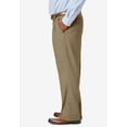 thumbnail image 3 of KingSize Men's Big & Tall Relaxed Fit Wrinkle-Free Expandable Waist Pleated Pants, 3 of 6