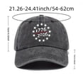 thumbnail image 3 of NIEWTR 250th Anniversary USA Cap Vintage Adjustable Hat, American Eagle Liberty Patriotic 1776-2026 Baseball Cap for Men Women(Wine,A), 3 of 5