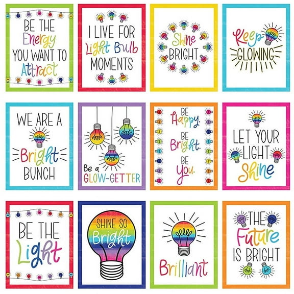 Light Bulb Moments Mini Posters Set By Carson Dellosa