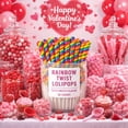 thumbnail image 3 of Rainbow Lollipop Twist Tutti Frutti Pop Candy Individually Wrapped 30 Count - Fruit Flavored Swirl Lollipops - Valentine Day Kids Classroom Exchange Gift Birthday Party Candy Buffet, 3 of 5