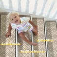 thumbnail image 6 of Stair Treads Non Slip for Wooden Steps Indoor 4 Pack 8"x30",Boho Geometric Carpet Stair Runner with Rubber Backing,Washable Reusable Stairs Step Treads Soft Safety for Kids Elders Dogs, 6 of 6