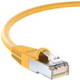 thumbnail image 2 of InstallerParts (65 Pack Ethernet Cable CAT5E Cable Shielded (FTP) Booted 25 FT - Yellow - Professional Series - 1Gigabit/Sec Network/Internet Cable, 350MHZ, 2 of 4