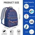 thumbnail image 6 of Pioneer Flower Backpack for School,Cute School Bag,Schoolbag with Adjustable Shoulder Straps & Padded Back,15.3"x11"x6.7", 6 of 6