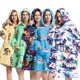 thumbnail image 3 of Sudadera con capucha a juego para la familia para mujer, manta de Sherpa de franela de felpa de gran tamaño, sudadera cálida para Halloween, ropa de casa gruesa para mujer, invierno, 3 of 4