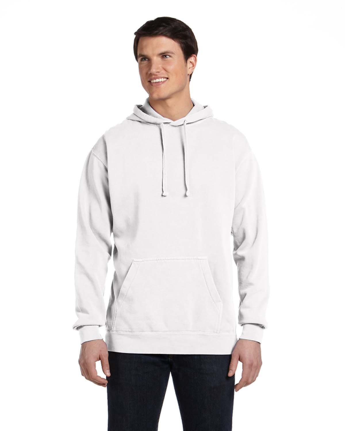 COMFORT COLORS - The Comfort Colors Adult Hooded Sweatshirt - WHITE ...