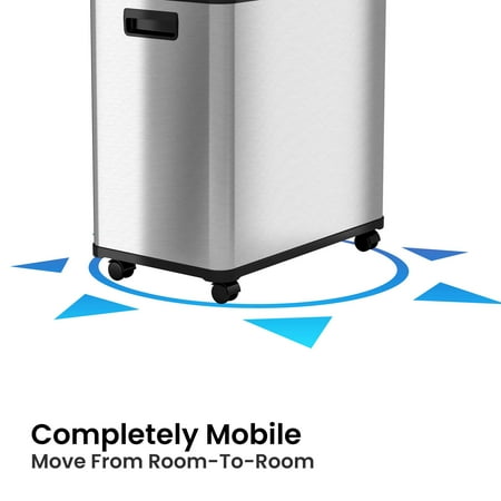 iTouchless 2 Compartment Recycle Touchless Trashcan 16 gallon Stainless Steel Recycling Bin