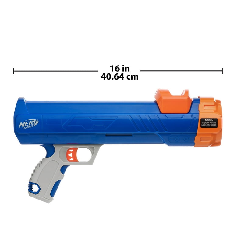 Nerf 16in Dog Tennis Ball Blaster Blue Plastic BPA-Free Interactive in the  Pet Toys department at
