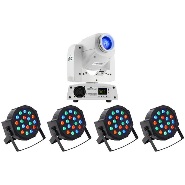 Chauvet Intimidator Spot 255 IRC White DMX Moving Head+(4) Par Can Wash