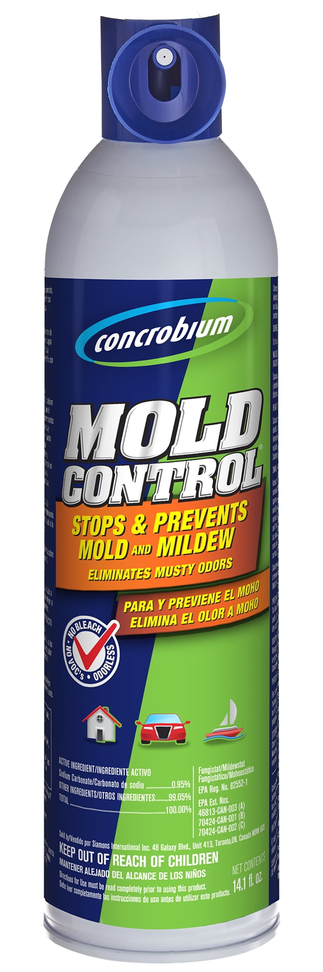 Concrobium Mold Control Mold & Mildew Cleaner, Aerosol, 14.1 oz