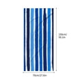 thumbnail image 3 of LACKUST Microfiber Beach Towel with Blue-White Stripes, Quick-Dry & Portable for Beach and Travel (70x150cm), 3 of 8