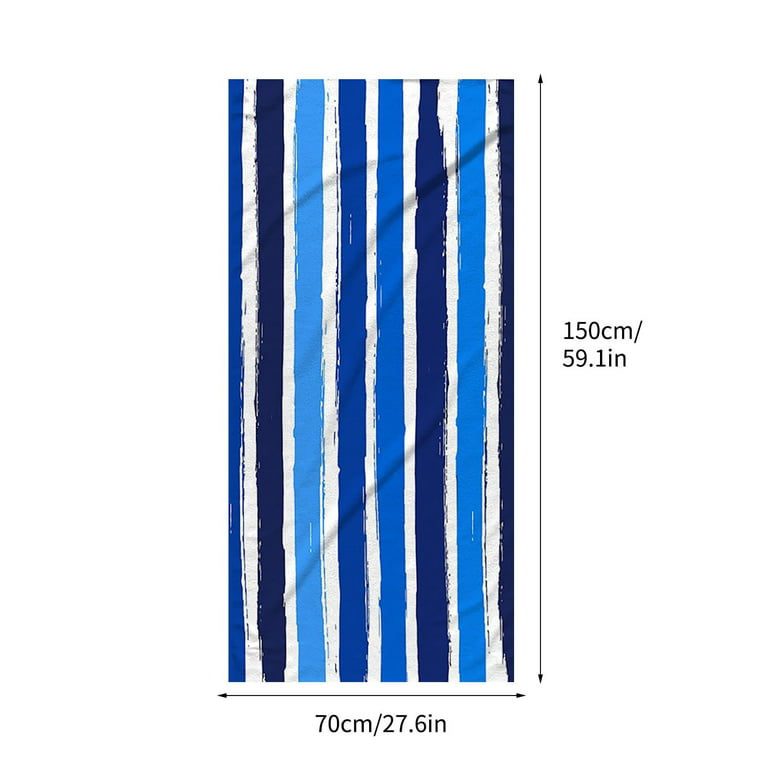 CHIFIGNO Strong Blue Beach Towel Oversized Beach Towels for Adults