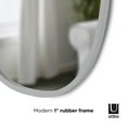 thumbnail image 3 of Umbra Hub Oval Wall Mirror,Grey, 3 of 6