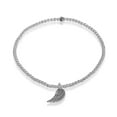 thumbnail image 2 of Angel Wing of Protection Elastic Sterling Silver Bead Stretch Bracelet, 2 of 4