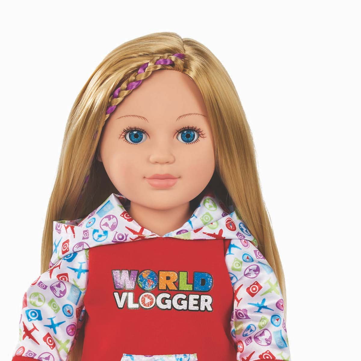 My Life As Poseable World Vlogger Doll Playset, 6 Pieces Included