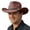 Coffee, variant on Classic Western Cowboy Hat for and Adult Leisure Outdoors and Country Style Sun La Hat Women One Size