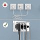 thumbnail image 4 of Usb Socket, Multiple Socket 3-way Sockets 4000w With 3 Usb Chargers 2.4a, 4 of 4