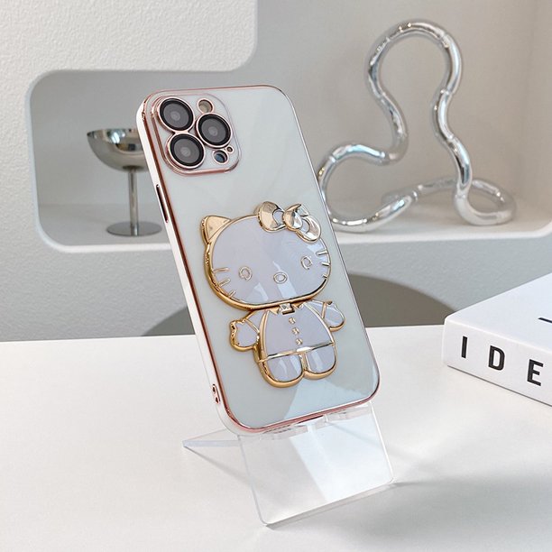 Carcasa Para OPPO A15 A15S A16 A16S A17 A32 A53 2020 A54 A94 4G KT Soporte De Espejo De Gato Teléfono En Polvo Gao Jiahui unisex