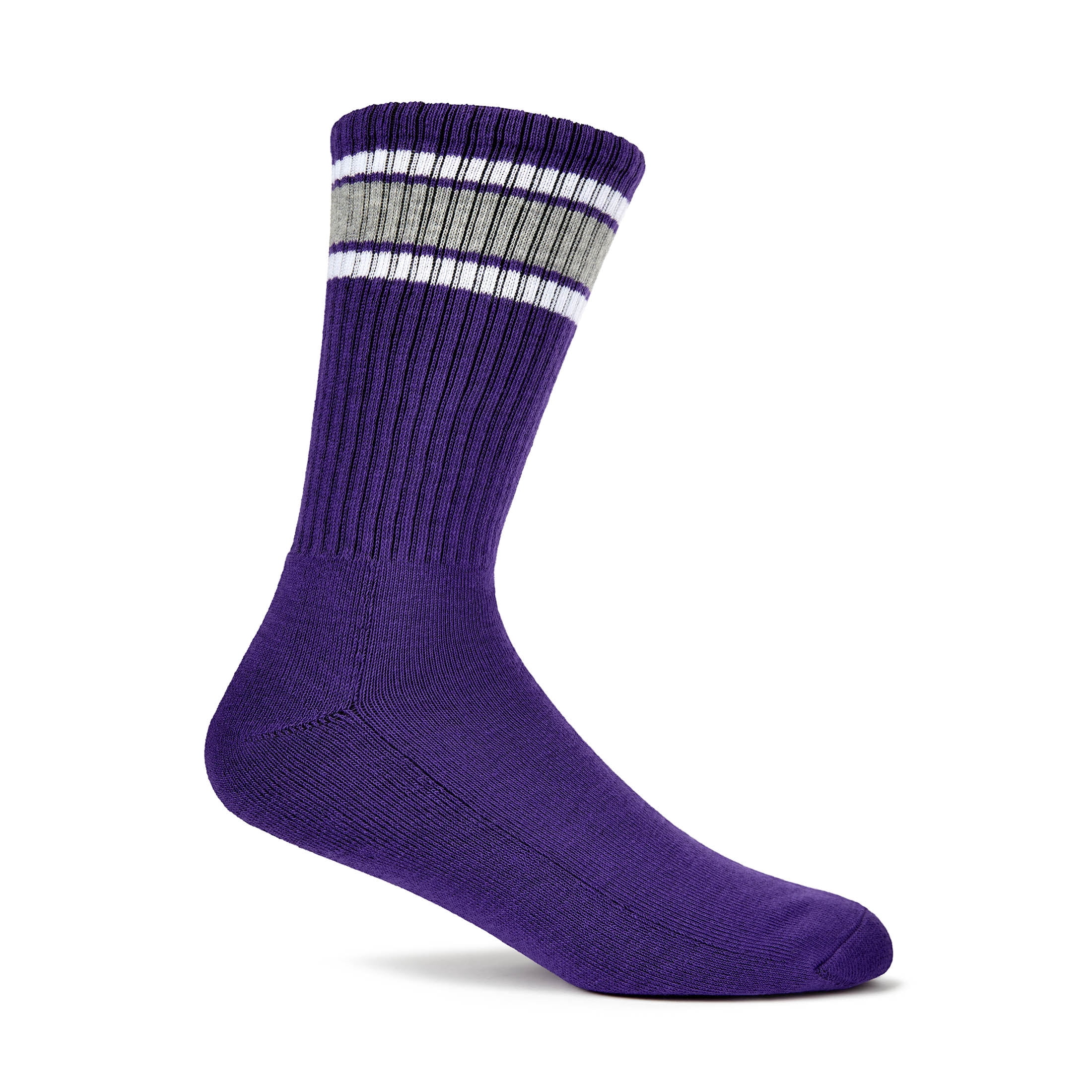 Fruit of the Loom Mens Gameday Crew Socks, 3-Pack, Sock Sizes 6-12