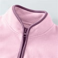 thumbnail image 4 of Cethrio Boys Fleece Jackets with Zipper, Casual Stand-up Collar Warm Lightweight Winter Outerwear Pink Size 9-10 T, 4 of 6