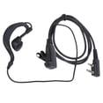 thumbnail image 3 of Auricular Walkie Talkie, Auricular Intercomunicador K Head Sonido Fresco Sin Distorsión Para La Serie TK Para Policía Para Seguridad, 3 of 7