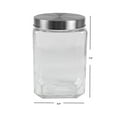 thumbnail image 3 of Home Basics Glass Jar Square Large, Clear, 3 of 5