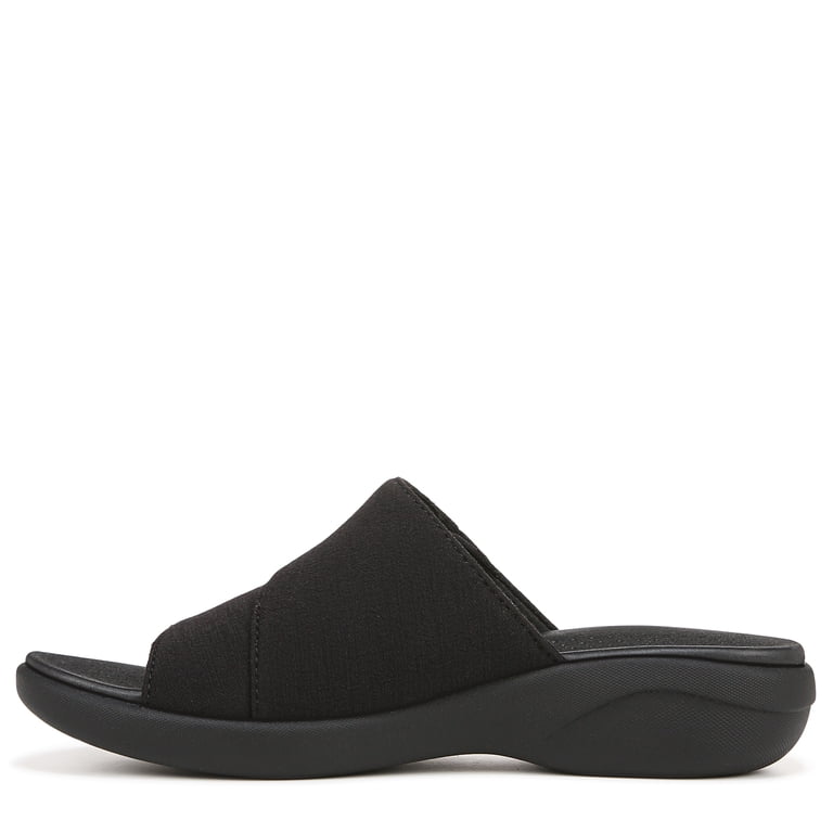 LifeStride Women's Carefree Machine Washable Wedge Sandal Slide - Comfort Cloud Technology