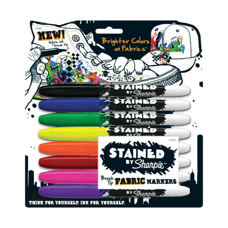 Stained by Sharpie® Brush Fabric Marker Set (Best Permanent Fabric Markers)