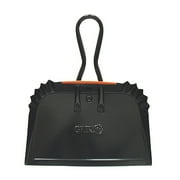 17 in. Wide x 10 in. D Black Jumbo Metal Shop Dust Pan